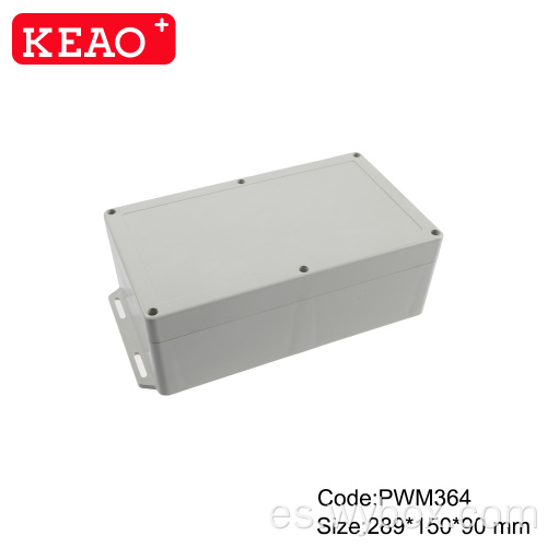 Caja de conexiones con oído, uso en interiores, caja eléctrica resistente a la intemperie, recintos de abs con riel din, carcasa de montaje en pared, carcasa ip65